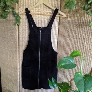 Black Corduroy Pinafore